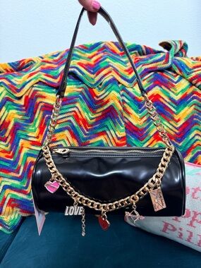 Juicy Couture Chain-Accent Barrel Bag with Charms